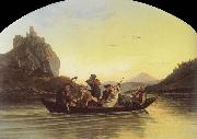 Adrian Ludwig Richter, Crossing the Elbe at Aussig